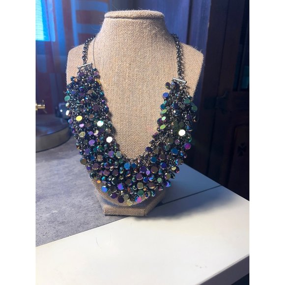 Necklace and earring set, glam style - Picture 5 of 5